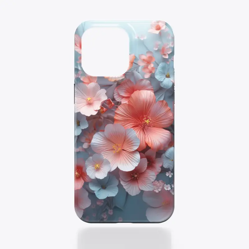 iPhone Case 3D Flower Print