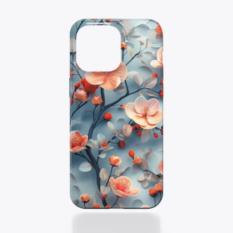 iPhone Case 3D Flower Print