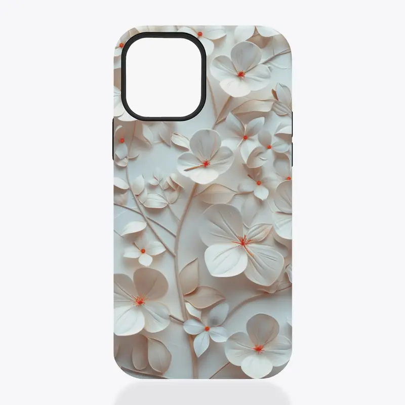 iPhone Tough Case 3D Flower Print