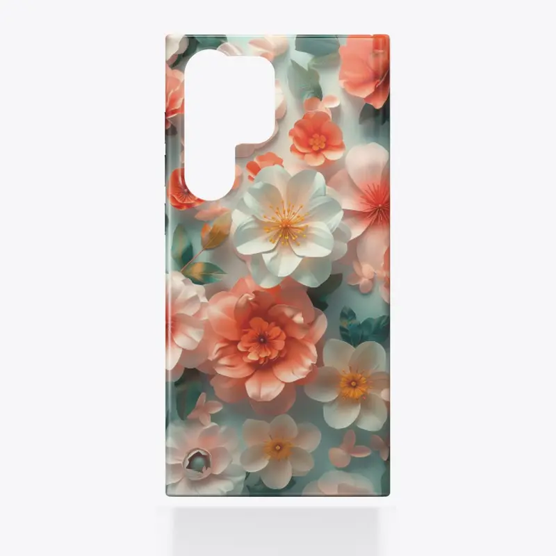 Samsung Case 3D Flower Print